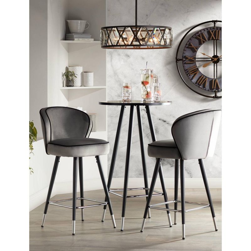 River Parks Studio Industry 33" Wide Steel and Gold Open-Face Wall Clock