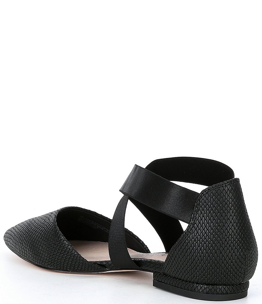 Gianni Bini Bastinaa Embossed Pointed Toe Woven Ballet Flats