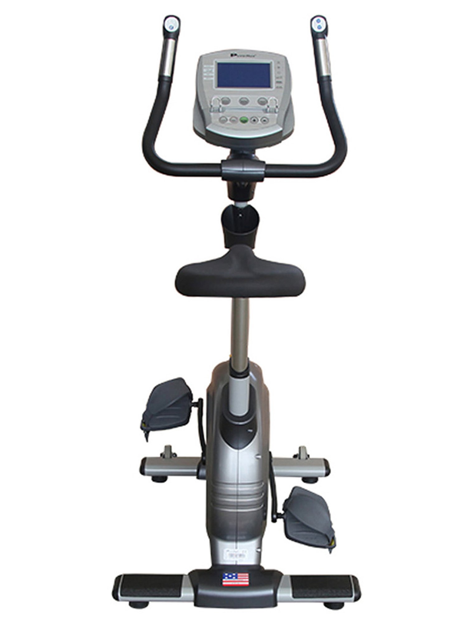 PowerMax Fitness BU-2000C Upright Bike (Grey)