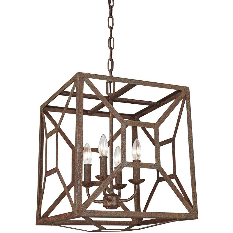 Generation Lighting Marquelle 4 light Weathered Iron Chandelier F3171/4WI