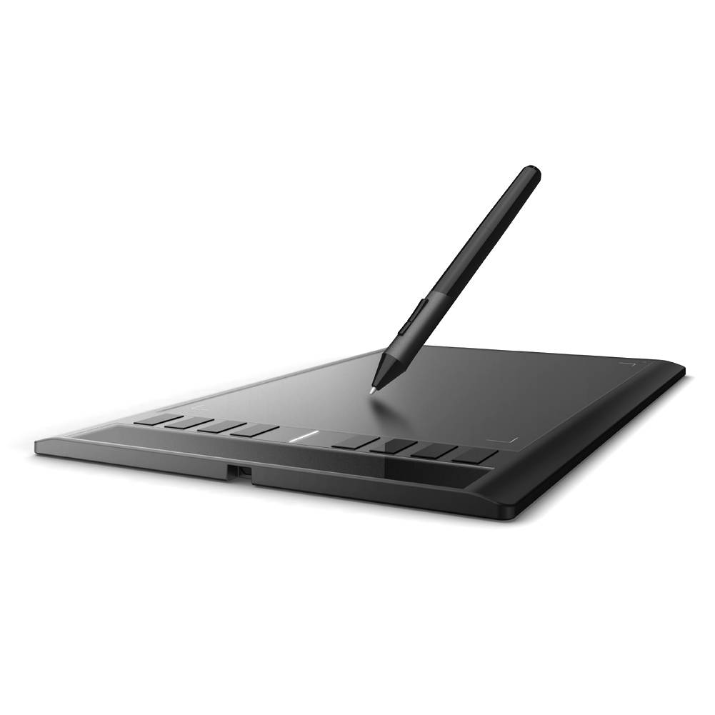 Ugee M708 Graphics Tablet with Digital Drawing Pen 10 x 6 Inch Working Area (Black)