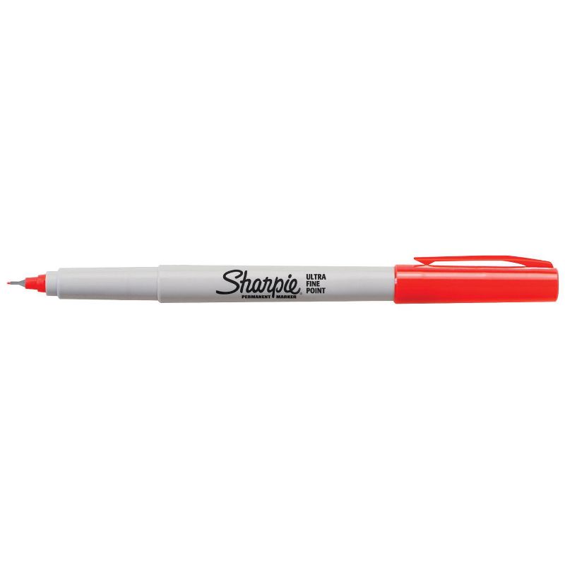 Sharpie Ultra Fine Point Permanent Marker, Red, pk of 12