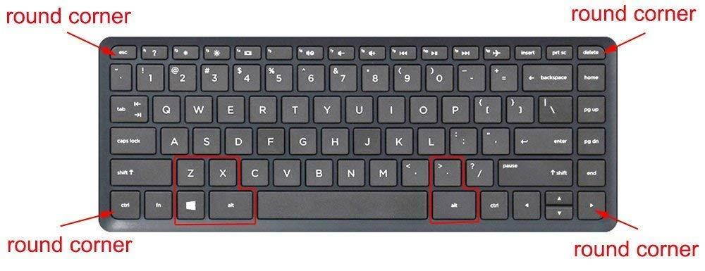 [2pack] Keyboard Cover Skin for HP Stream 14 Inch Laptop,HP Stream 14-ax Series,14 inch HP Pavilion 14-ab 14-ac 14-ad 14-al 14-an Series,14-ab010 14-ab166us 14-ac159nr 14-al062nr 14-an010nr (Rainbow)