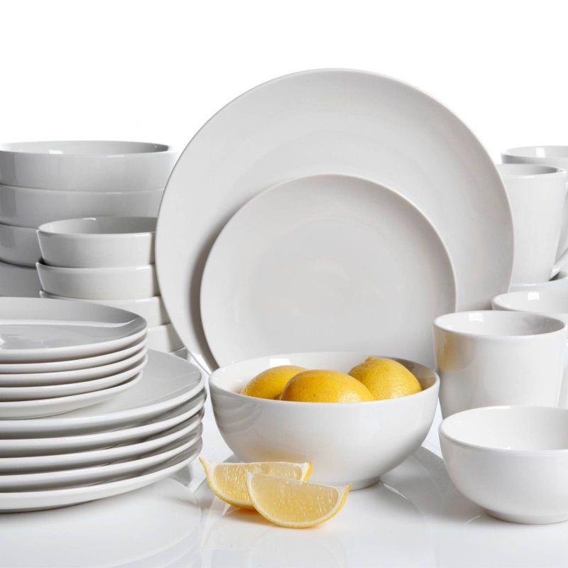 Gibson Home 30pc Porcelain Ogalla Dinnerware Set White
