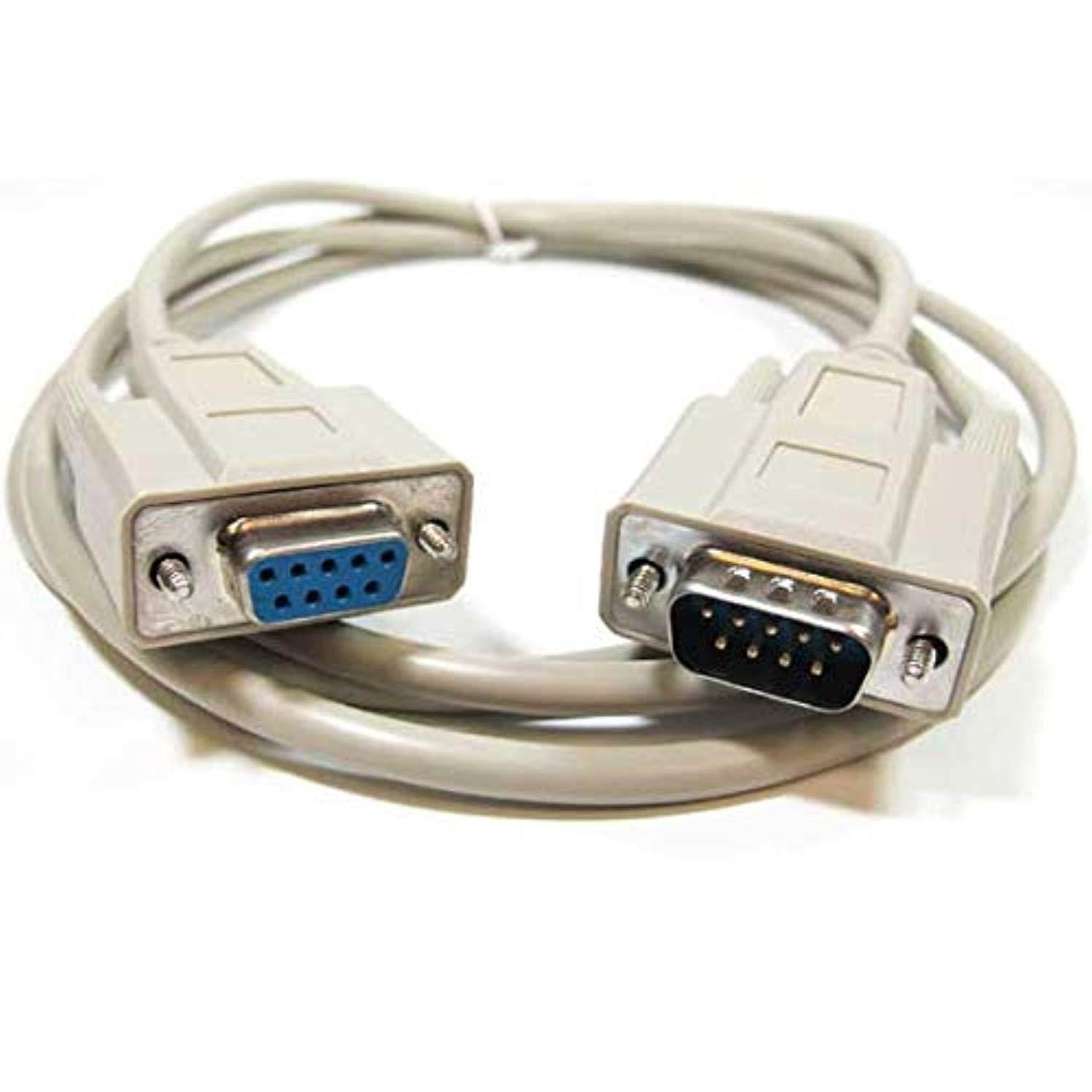 sf cable, 50 ft db9 m/f serial extension cable rs232