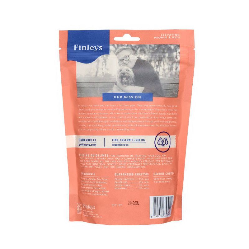 Finley's All Natural Salmon Soft Training Bite Dog Treats - 16oz