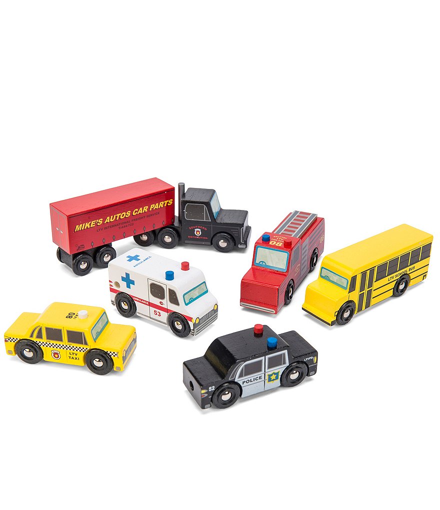 Le Toy Van Trains, Cars & Construction New York Car Set