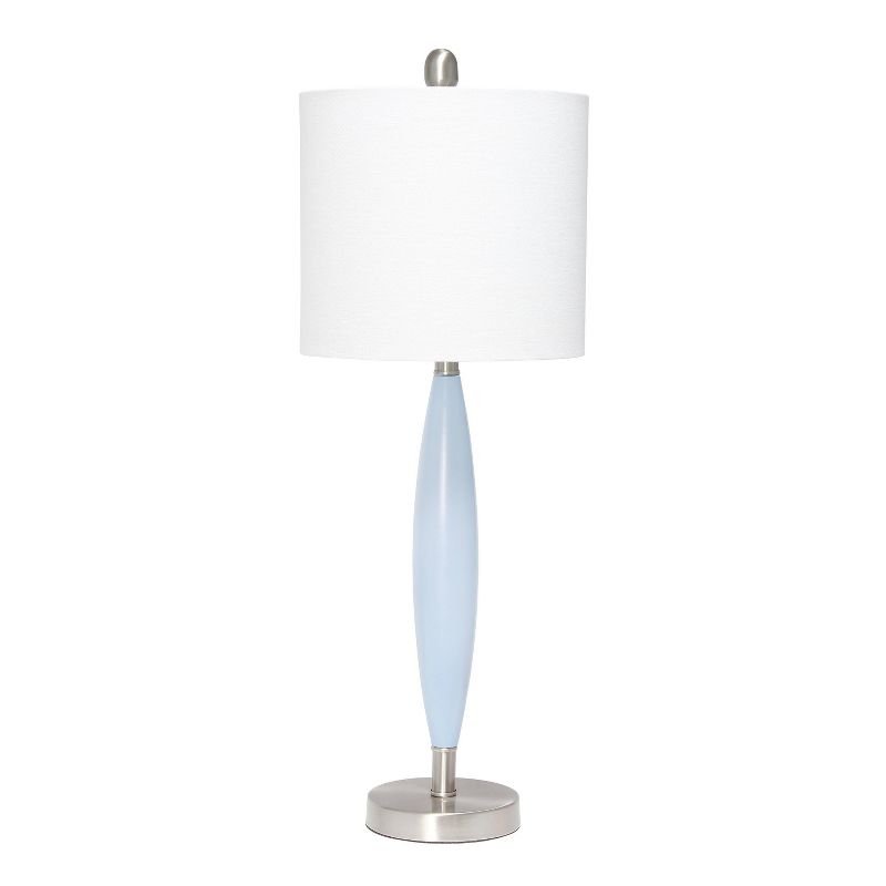 Stylus Table Lamp with Fabric Shade Blue - Lalia Home