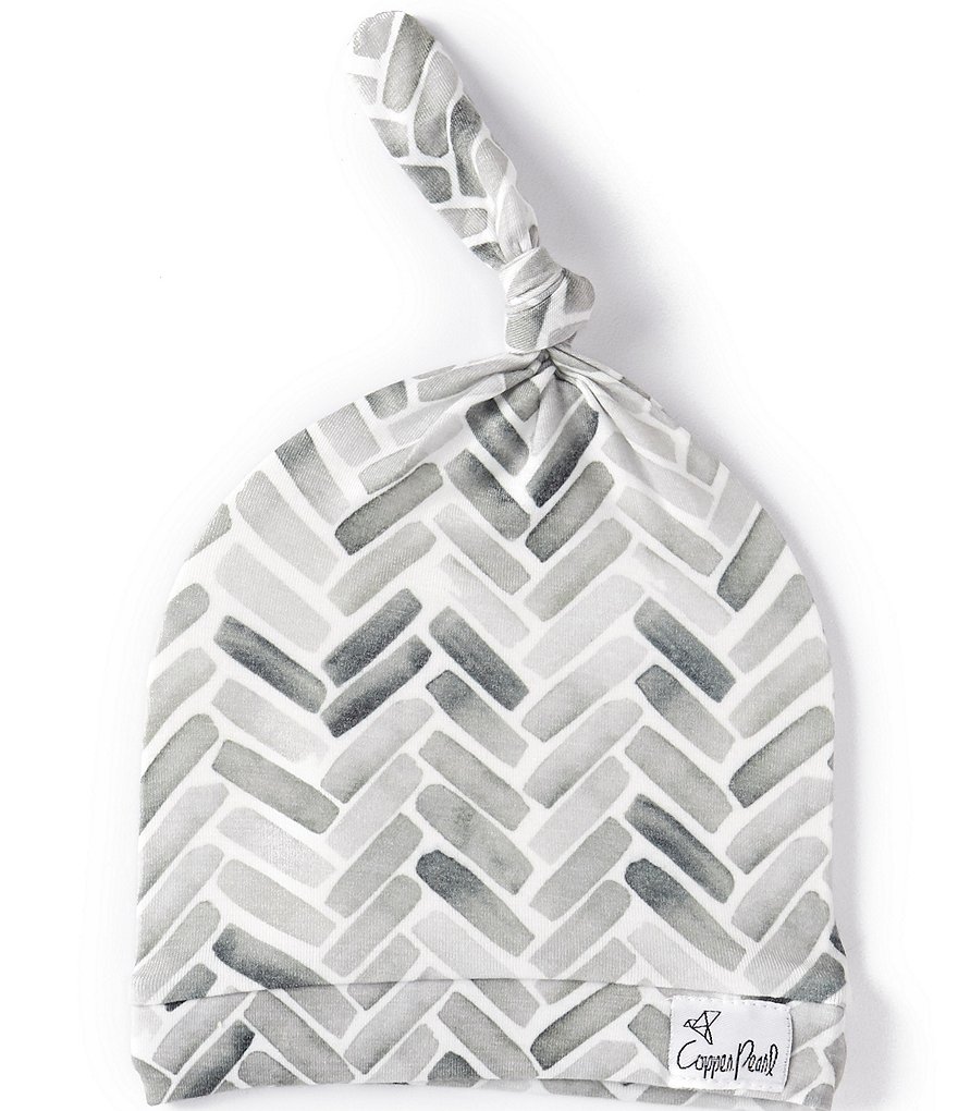 Copper Pearl Baby Alta Top Knot Hat