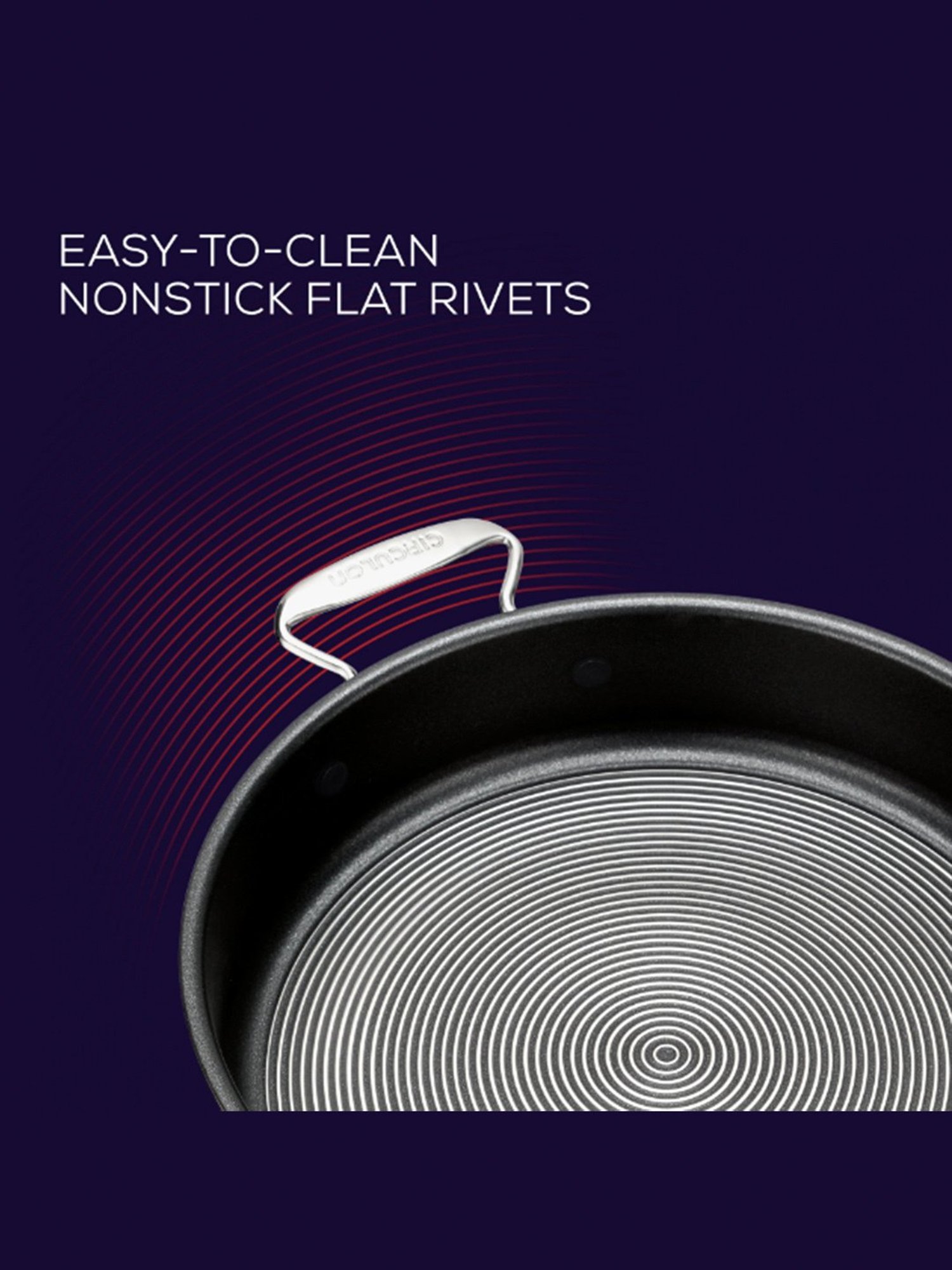 Circulon Silver Stainless Steel Non-Stick Casserole with Lid (7.63 L)