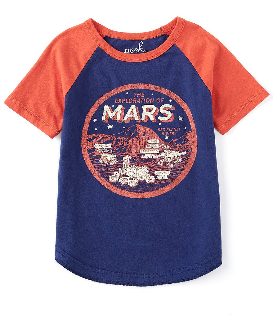 Peek Little/Big Boys 2T-12 Short-Sleeve I Am On A Mission To Mars Graphic Tee