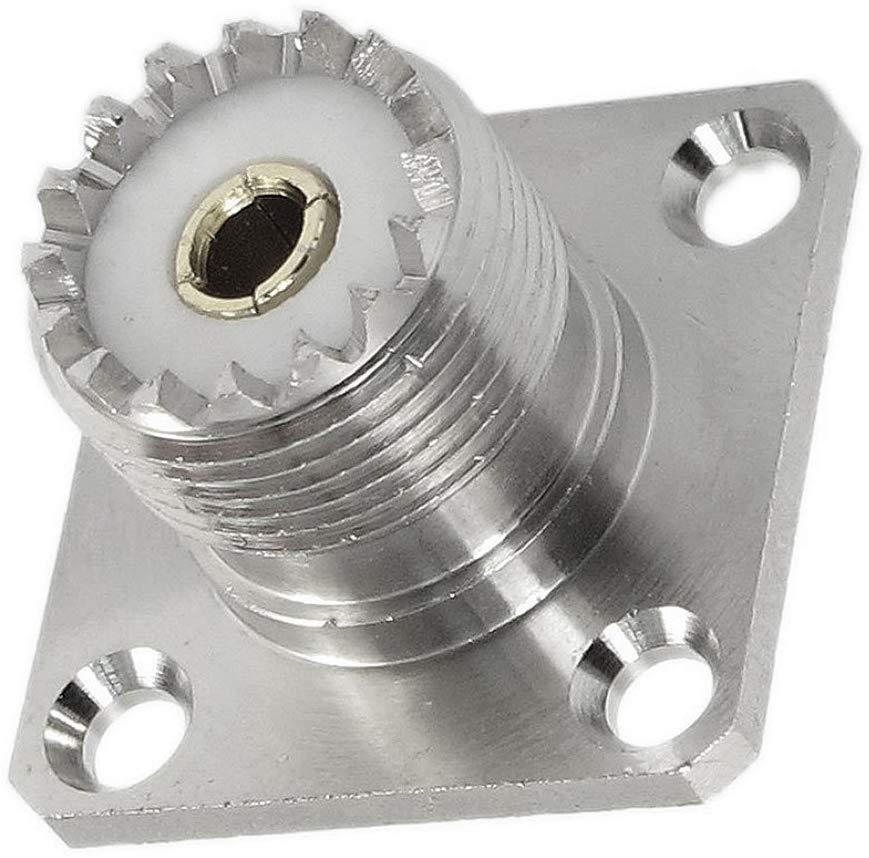 CESS UHF Female Socket SO239 Solder Panel/Chassis Mount (4 Pack)