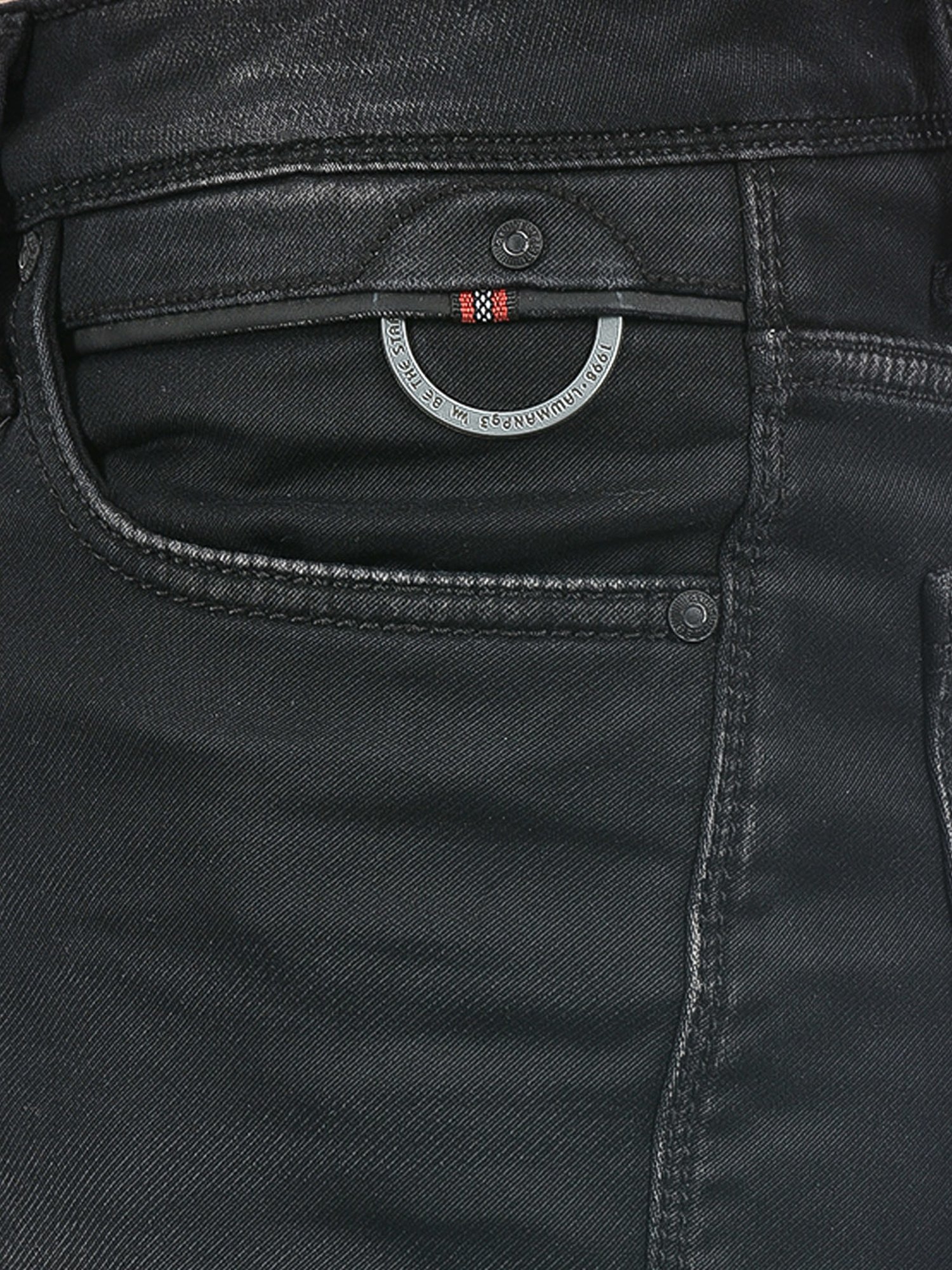 Lawman Pg3 Black Straight Fit Lightly Washed Jeans
