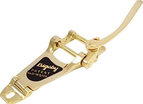 bigsby b7 guitar vibrato for arch top electrics, gold gibson les paul, es 335