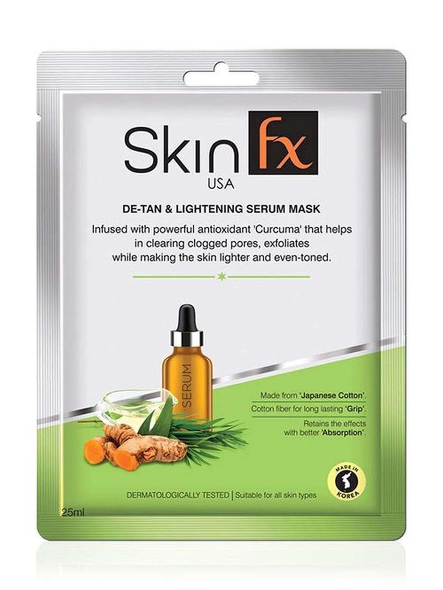 Skin Fx De-tan and Lightening Serum Mask Combo - Pack of 6