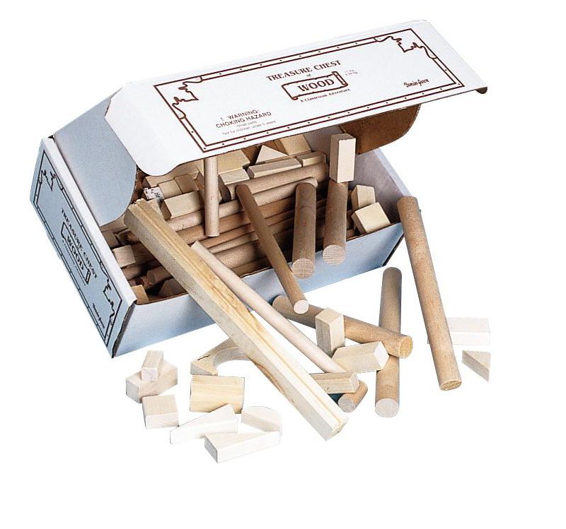 Creativity Street Wooden Treasure Chest, Assorted Sizes, 10 Pounds