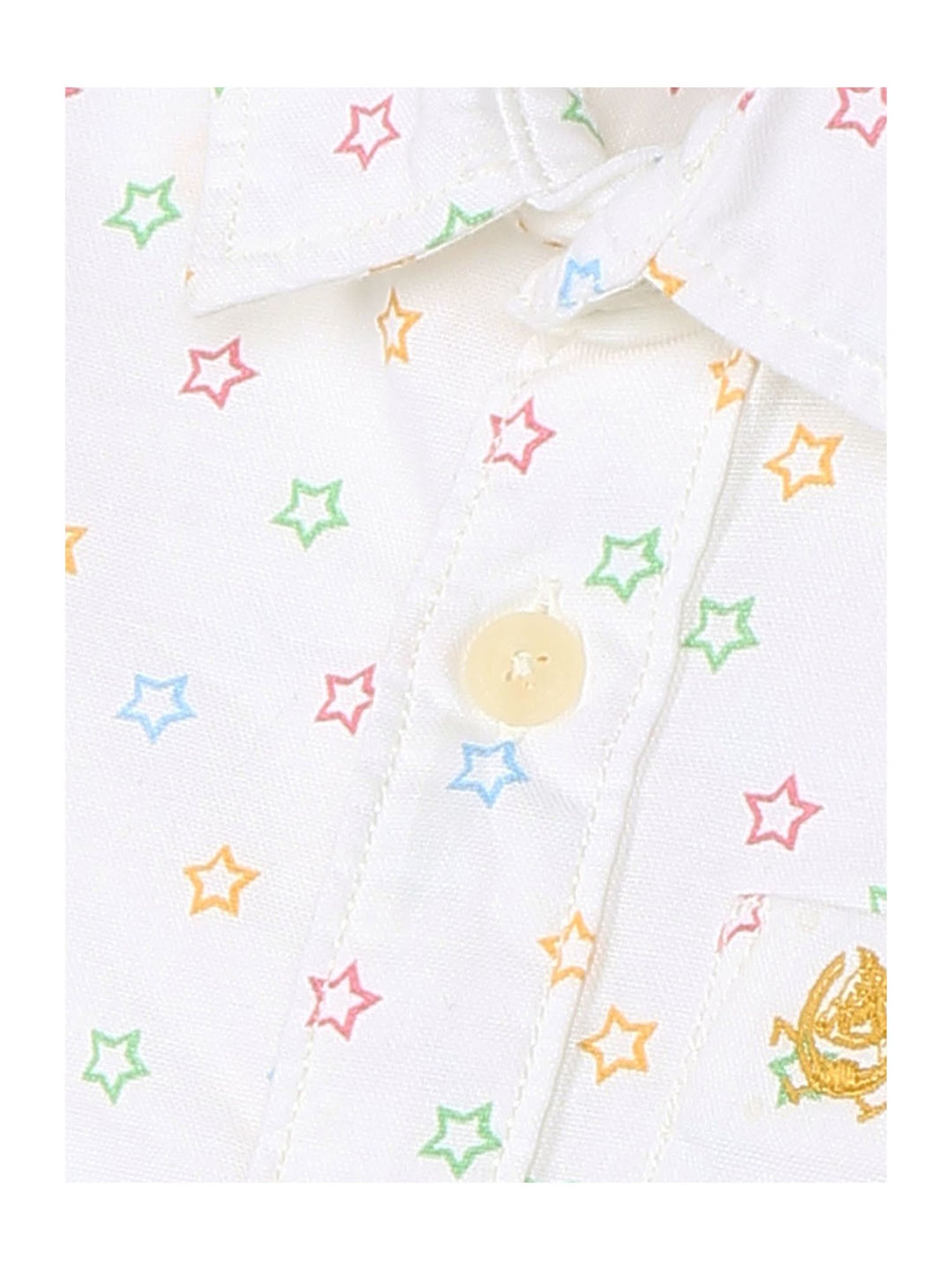 U.S. Polo Assn. Kids White Printed Full Sleeves Shirt