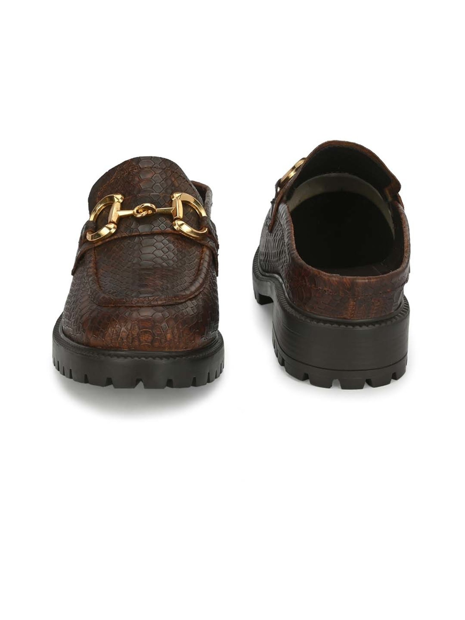 Carlo Romano Women's Dark Brown Mule Shoes