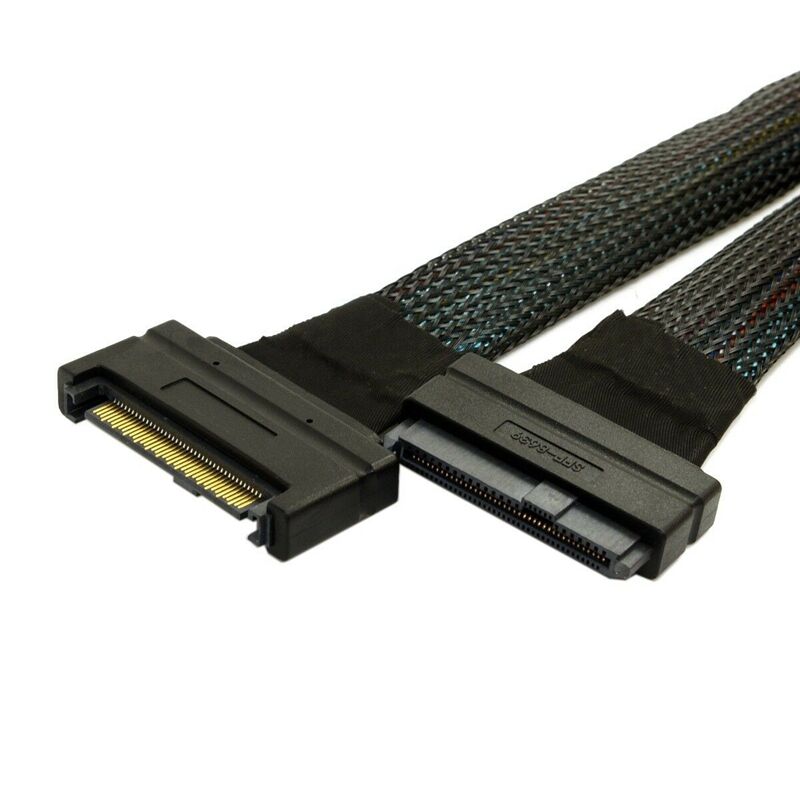 Weastlinks U2 SFF-8639 NVME PCIe SSD Cable Male to Female Extension Cable 50cm MINI SAS 68Pin Server Power Cable for 750 U.2 SSD