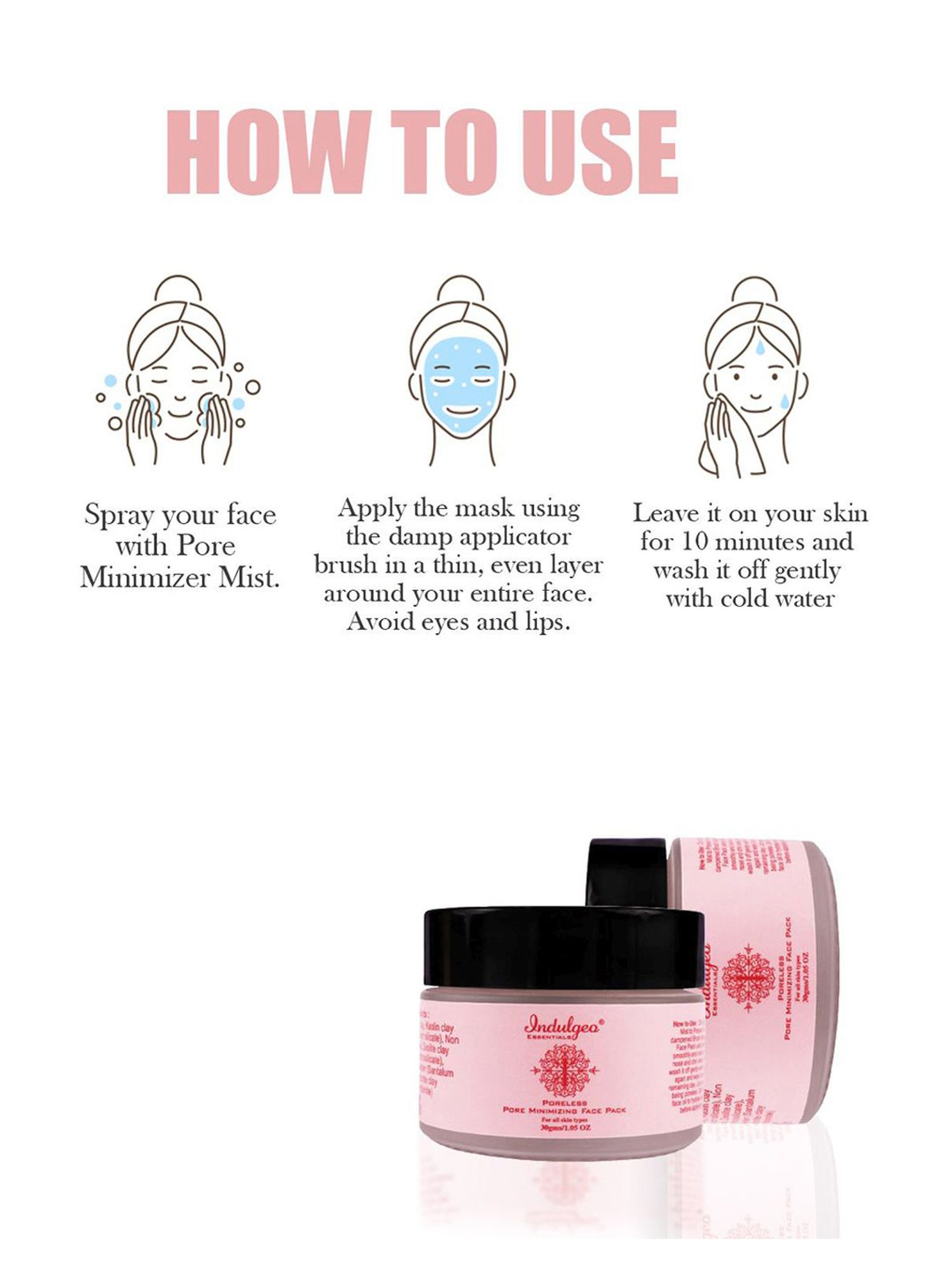 Indulgeo Essentials Pore Minimizing Face Pack - 30 gm