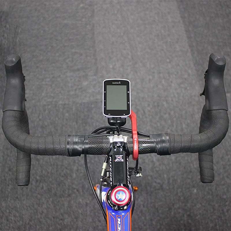 Bike Out-Front Mount for Garmin GPS Cycling Edge 130 520 530 830 1030 Compatible with 31.8mm/25.4mm Bicycle Handlebar