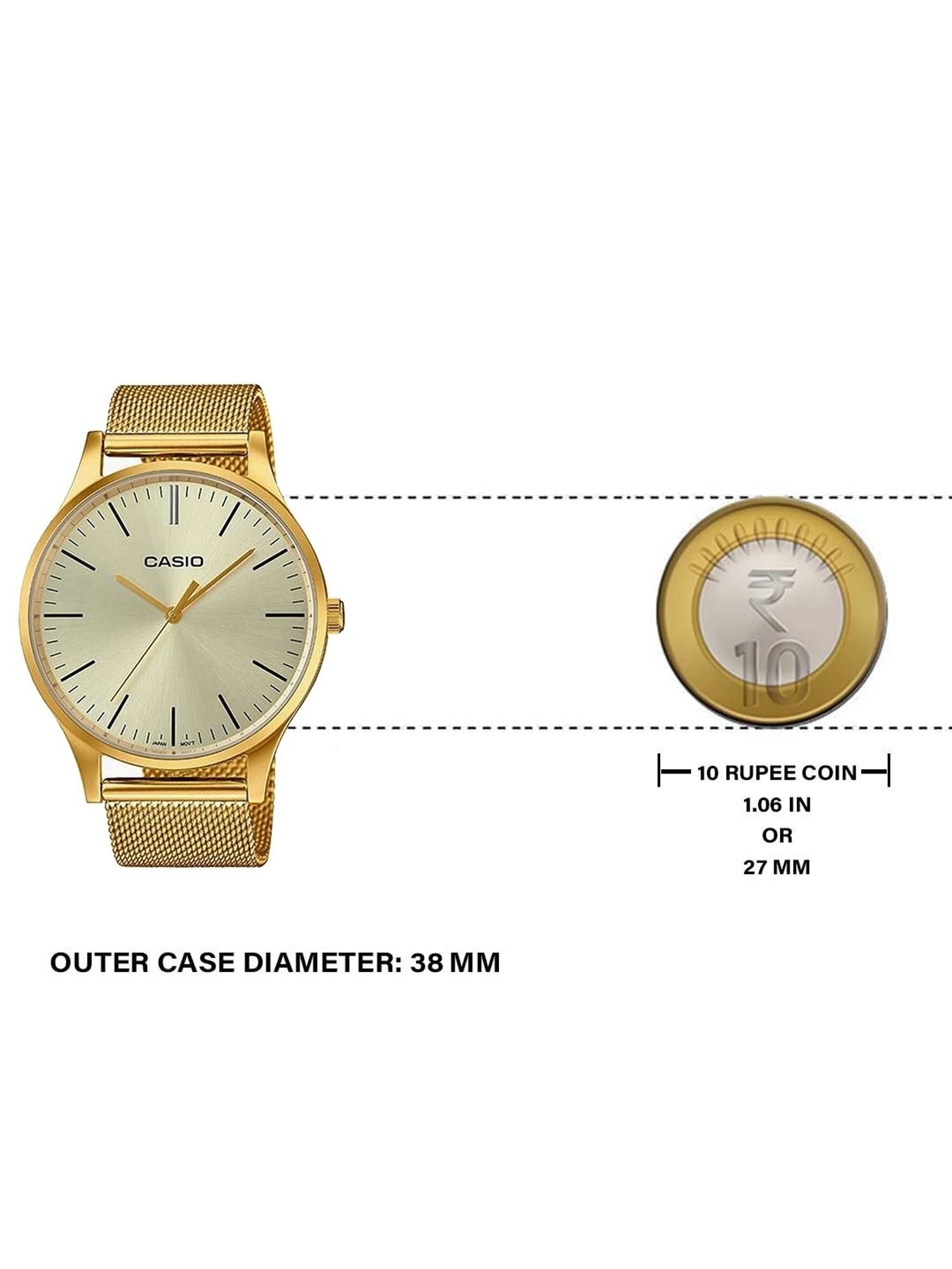 Casio LTP-E140G-9AEF Vintage Series Analog Watch for Men (38 mm)