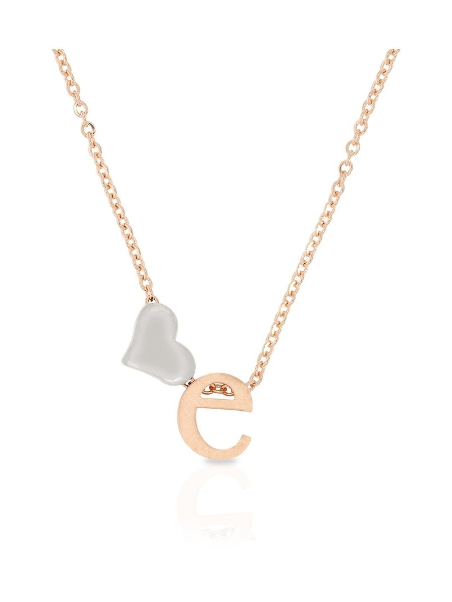 Anayra 92.5 Sterling Silver Initial Letter Charm Pendant without Chain for Women