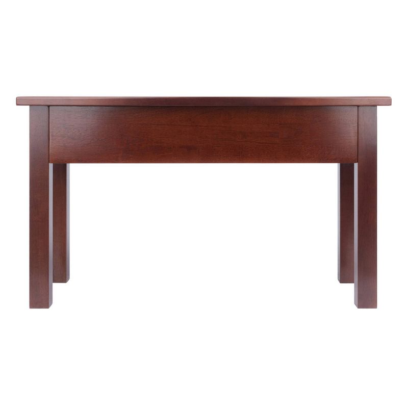 Emmet Entryway Storage Bench Walnut - Winsome