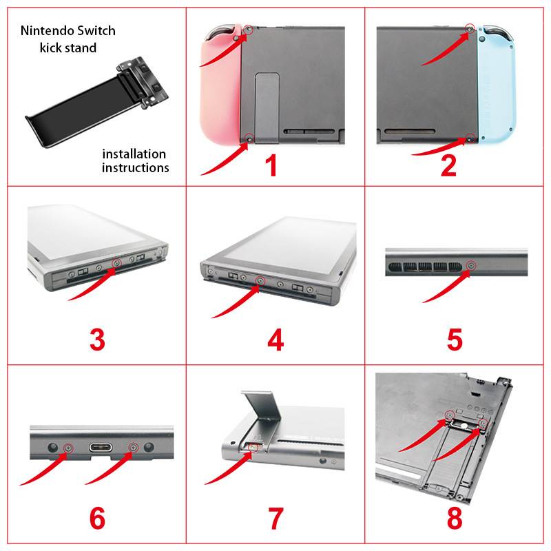Replacement Kickstand for Nintendo Switch, [Update Version] Kick Stand Back Bracket Holder for Nintendo Switch