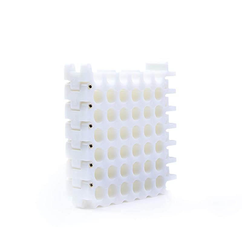 Comb Tool 36Hole Dresser Bundler and Organizing Tool for Data Center Server Rooms and Machine Room Wire Management and Organizer 6 holes x 6 rows White