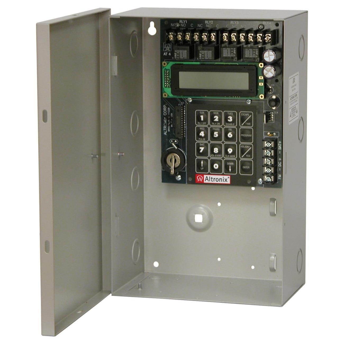 ALTRONIX AT4 4 CHNL 365 DAY / 24 HR ANNUAL EVENT TIMER 12-24 VOLT AC/DC
