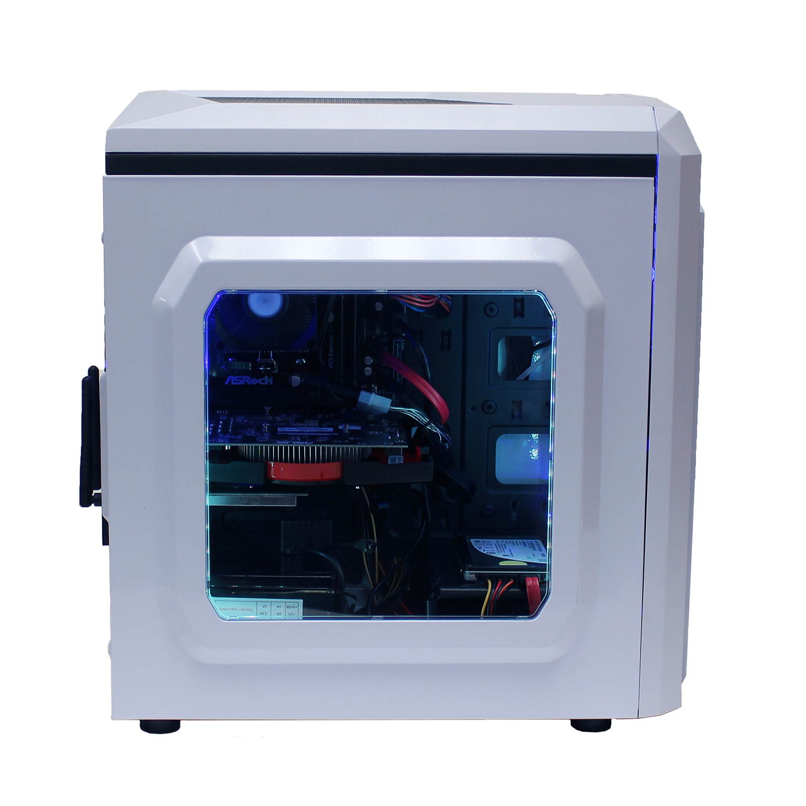 Custom RGB DIY Intel Gaming PC i7-3770 Quad Core 3.4Ghz 16GB Crucial Ballistix DDR3 RAM 500GB SSD 2TB HD GeForce GTX 1060 3GB HDMI WiFi LG DVDRW Windows 10 Pro