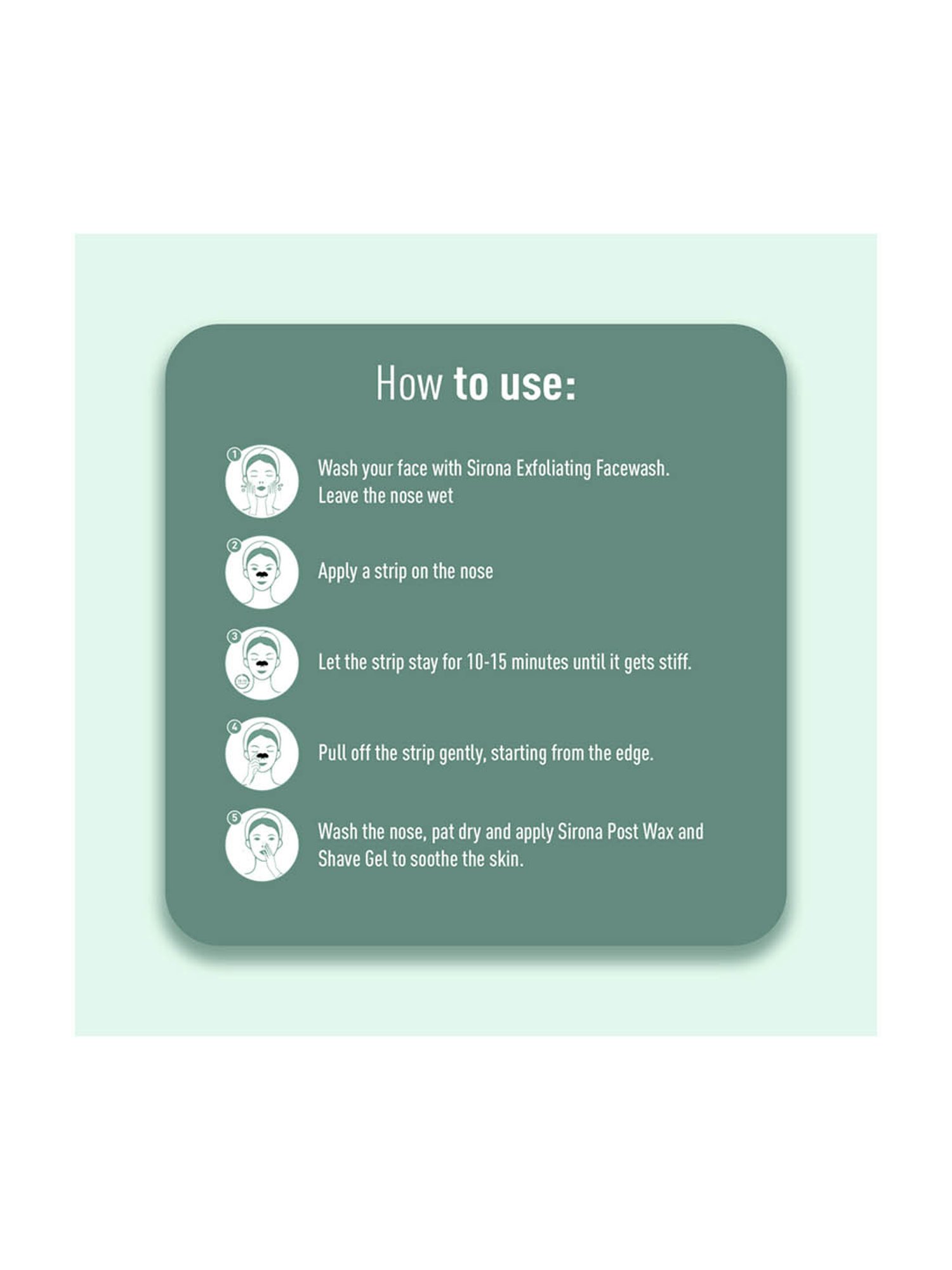 Sirona Bamboo Charcoal Nose Strips Pack of 1 - 4 Strips