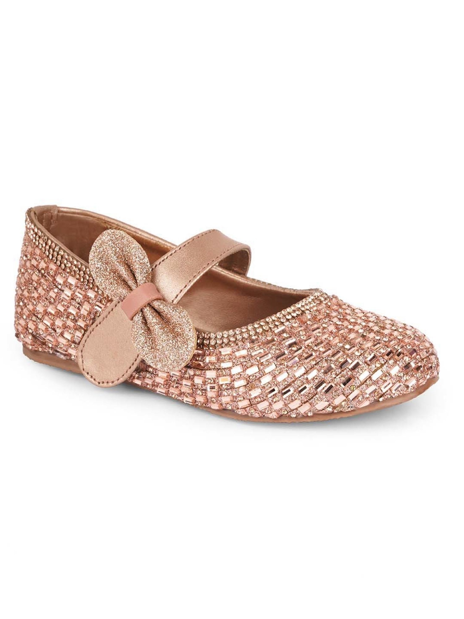 Minesole Kids Rose Gold Mary Jane Shoes