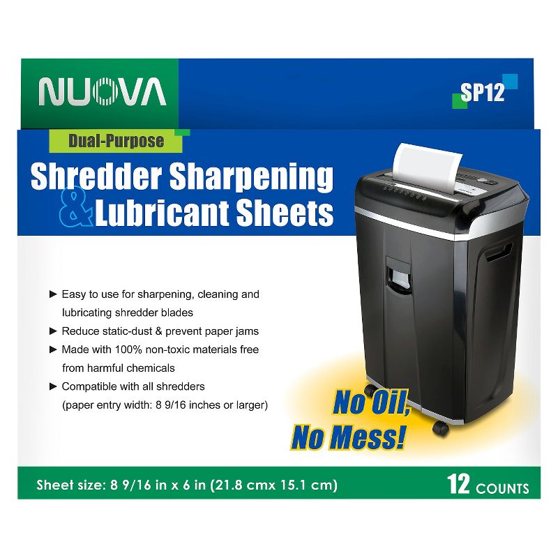 Aurora Nuova Shredder Sharpening & Lubricant Sheets 12ct