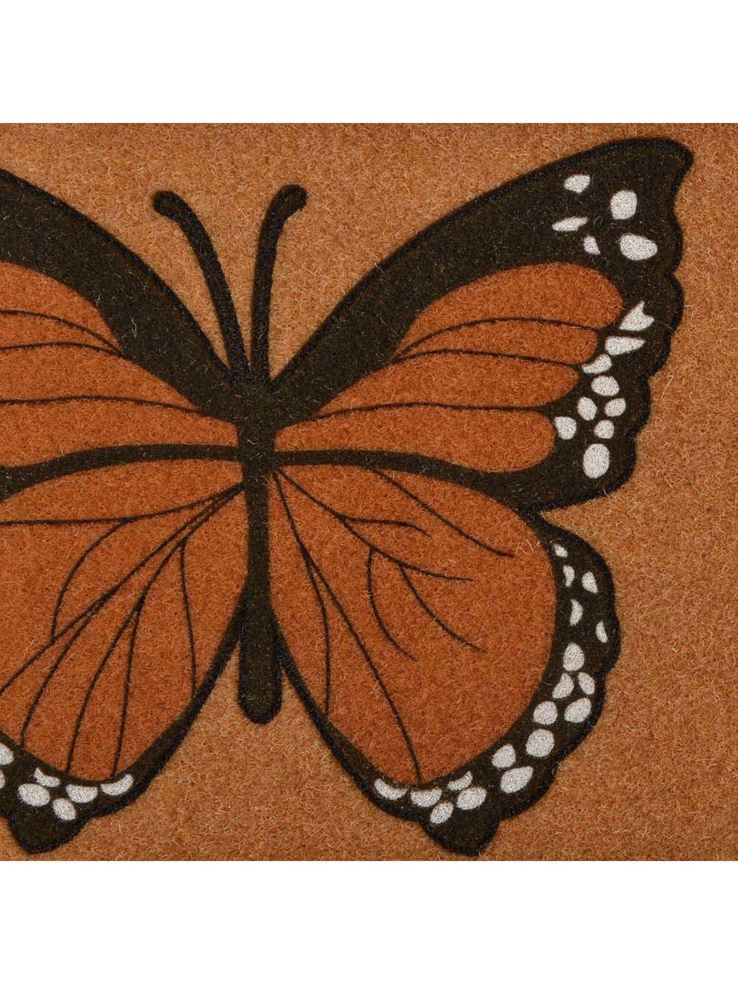 Saral Home Black Jute 1791 GSM Door Mat - Set of 1