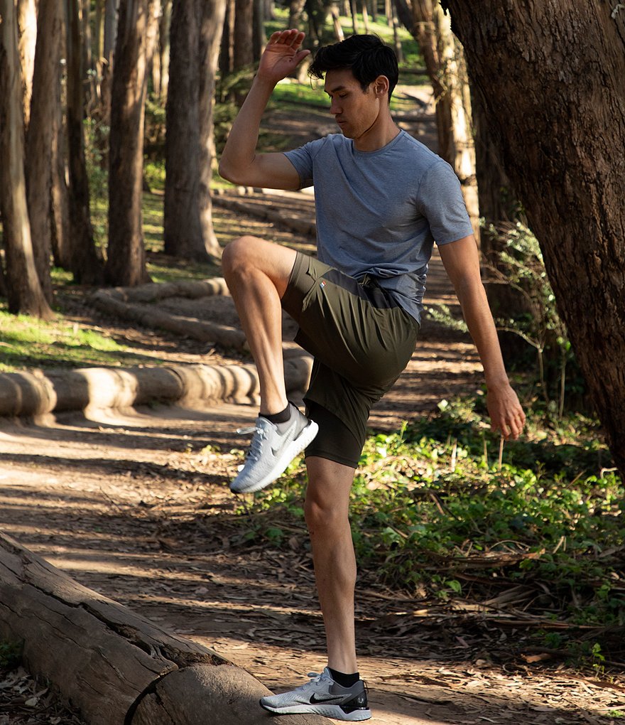 Short Sleeve Camper Print Sportshirt