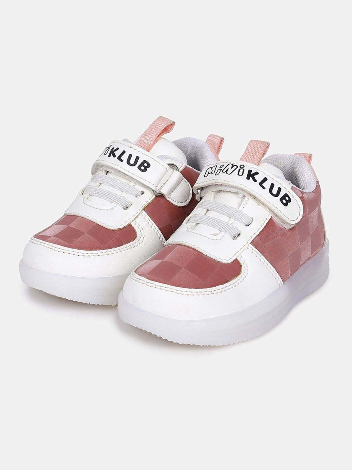 MINIKLUB Girls White & Pink Party & Club Wear Shoe