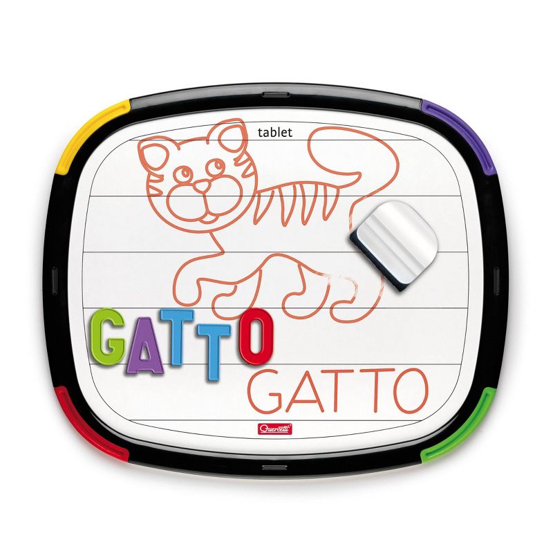 Quercetti Double-Sided Magnetic Board with Letters