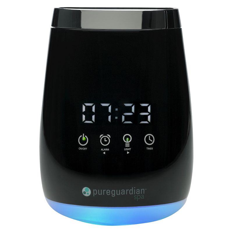 SPA260 Ultrasonic Cool Mist Deluxe Aromatherapy Essential Oil Diffuser with Touch Controls & Alarm Clock - PureGuardian