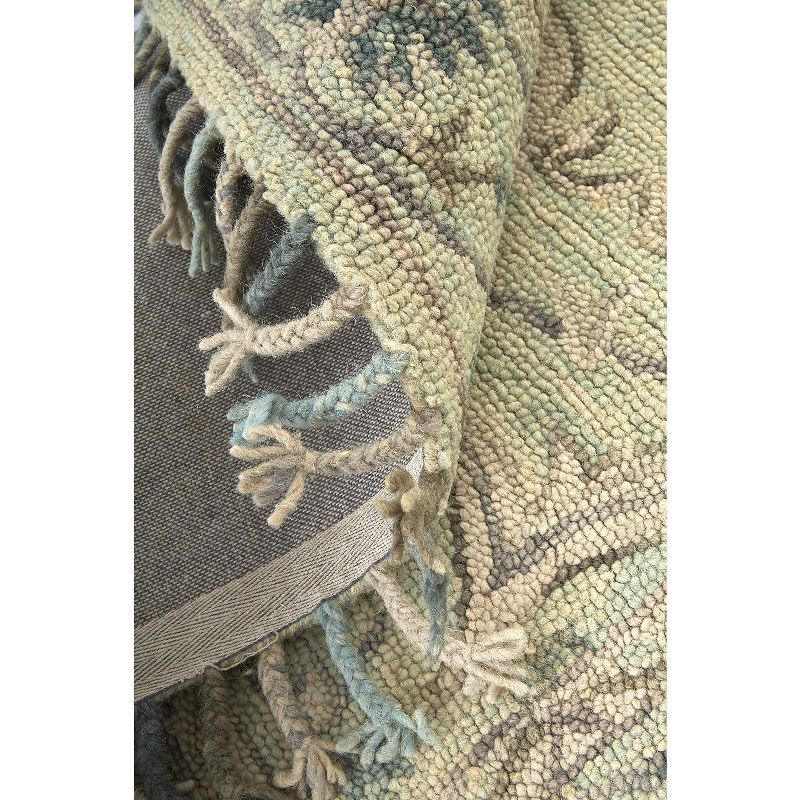 2'6"x8' Runner Hand Made Tufted Medallion Wool Runner Multicolored - Feizy