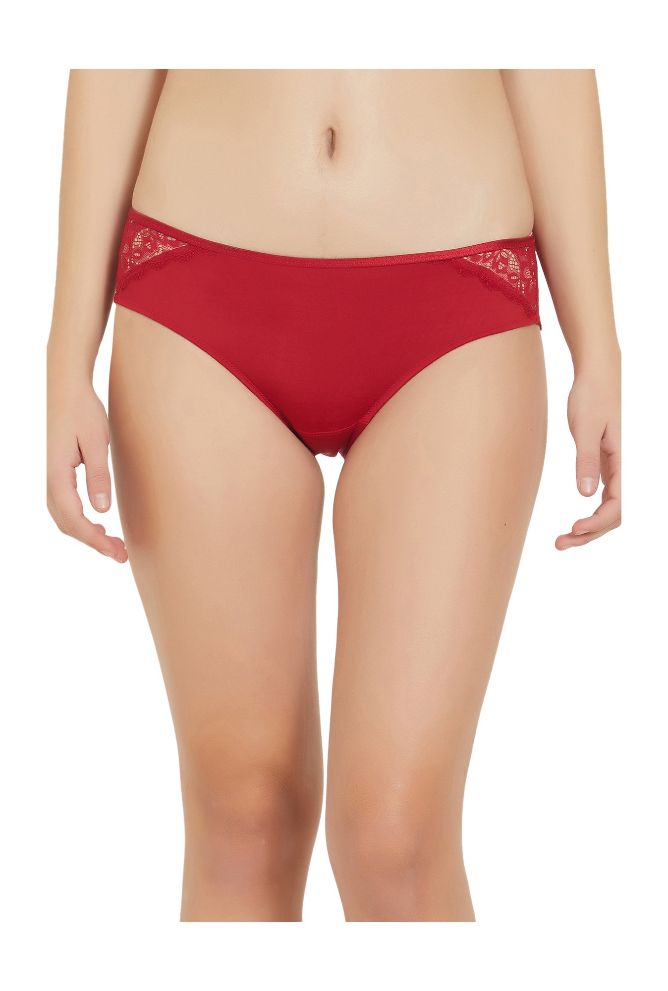 Soie Red Lace Bikini Panty