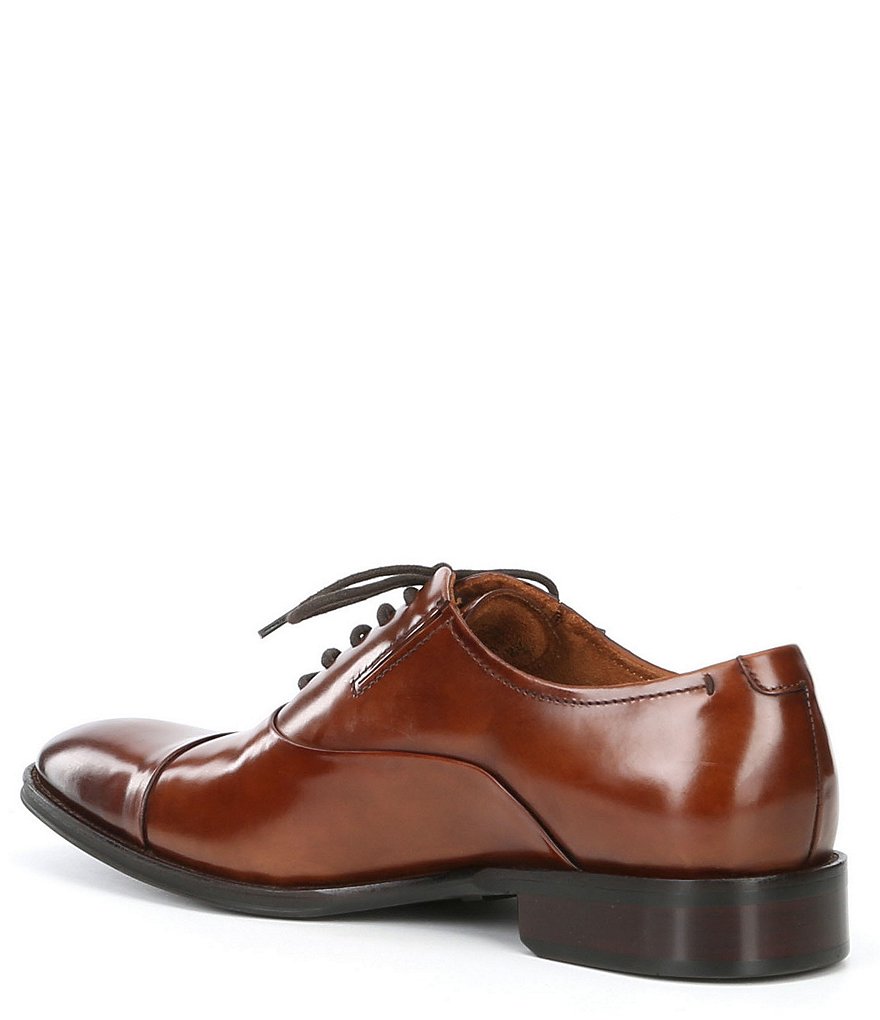 Kenneth Cole New York Men's Tully Leather Lace Up Cap Toe Dress Shoes