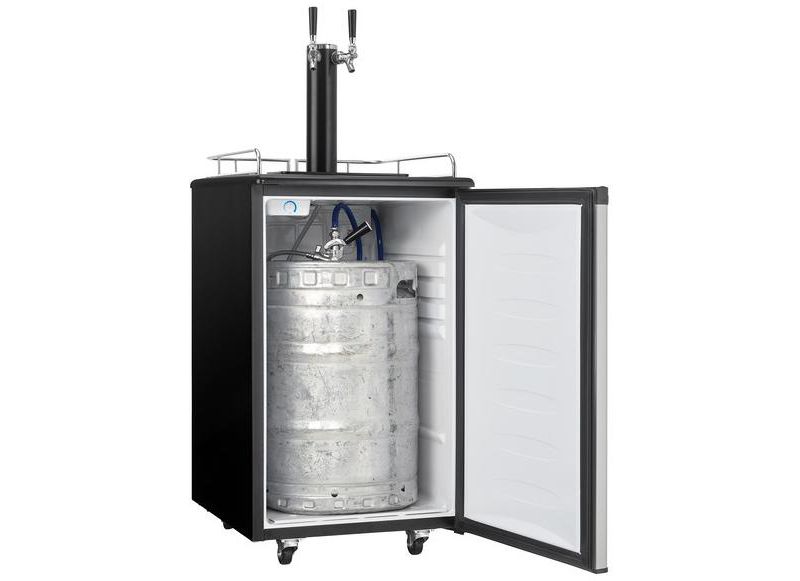 Danby 5.4 cu. Ft. Dual-Tap Keg Cooler in Stainless Look