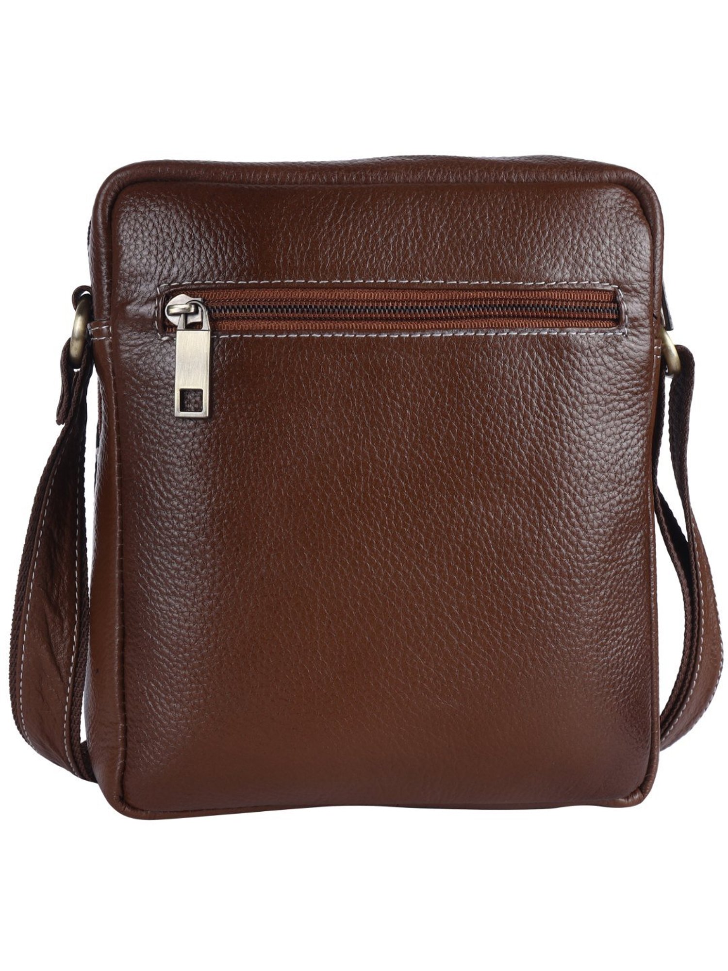 HiLEDER Pure Genuine Leather Messenger Shoulder Sling Cross Body Office Bag for Men and Women,Coffee