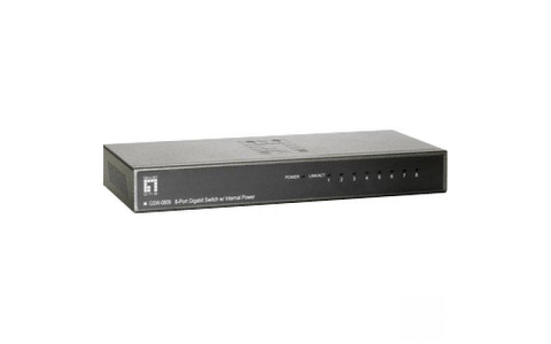 LevelOne GSW-0809 8-Port Gigabit Switch - 8 x 10/100/1000Base-T