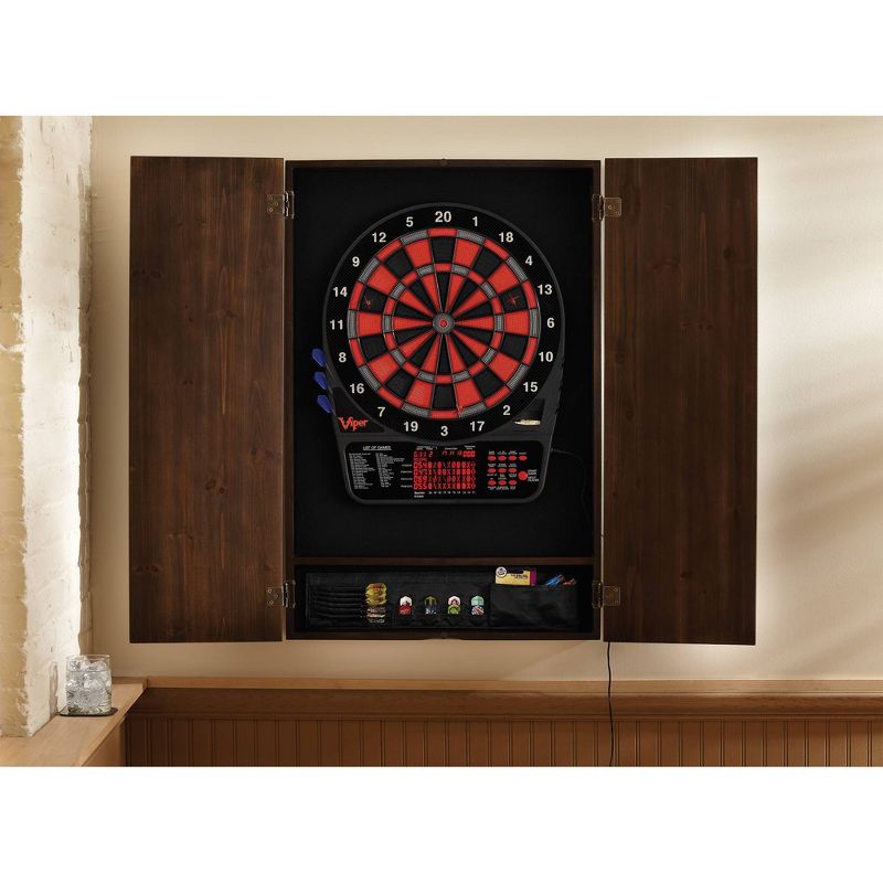 Viper Metropolitan Espresso Soft Tip Dartboard Cabinet