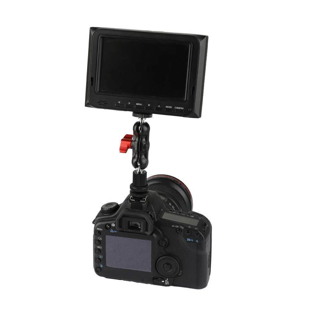 CAMVATE 1/4"-20 Ball Head Extension Arm with Shoe Mount for Camera Monitor/Flashlight