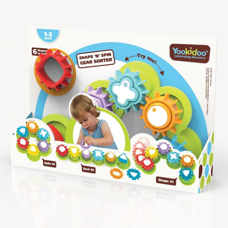 Yookidoo Shape N Spin Gear Sorter