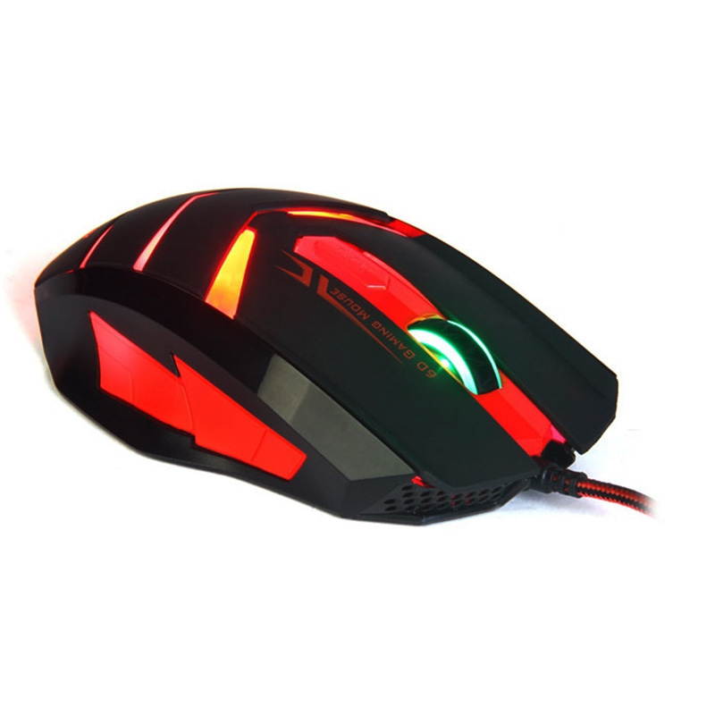 Funtech T-M50 USB Wired Gaming Mouse Professional Mice With Colorful LED For Dota LOL Photoelectric PC Desktop Notebook Mouse